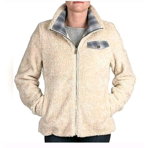 Pendleton Women's Sherpa Fleece Full-Zip Jacket Fall Winter Warm Size XL - Picture 1 of 3